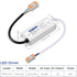 Waterproof IP67 LED Driver Power Supply 12V 24W 2A, 110V AC to 12V DC Converter, Ideal for Indoor and Outdoor, Marine, and Industrial LED Lighting...