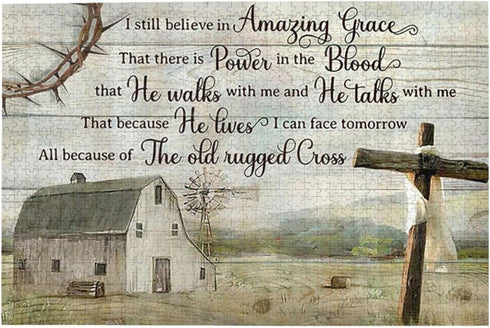 WZVZGZ I Still Believe in Amazing Grace Jigsaw Puzzles 300 Pieces for Adults Puzzles for Adults and Children Home Decoration 300 pcs...