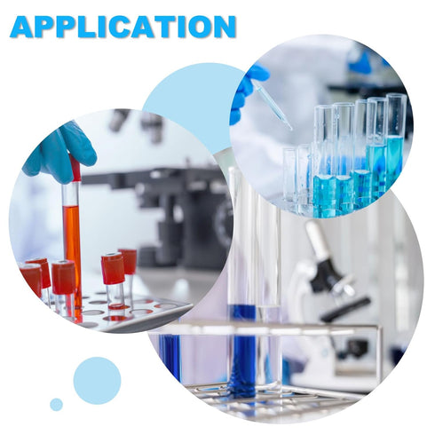 PATIKIL 50 Holes Test Tube Rack, 16mm Round Hole Plastic Detachable Test Tube Holder Stand Suitable for Less Than 16mm Dia Tube for Laboratory Sci...