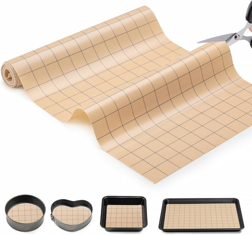 Silicone Baking Mat Roll,12IN*5.25FT Non Stick Heat Resistant Baking Mats,No Slip Reusable Freeze Dryer Mat,Pastry Mat,Countertop Mat, Cut to size...