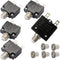 5pcs Push Button Reset 5A 10A 15A 20A 30A Circuit Breakers with Quick Connect Terminals and Waterproof Button Cap...