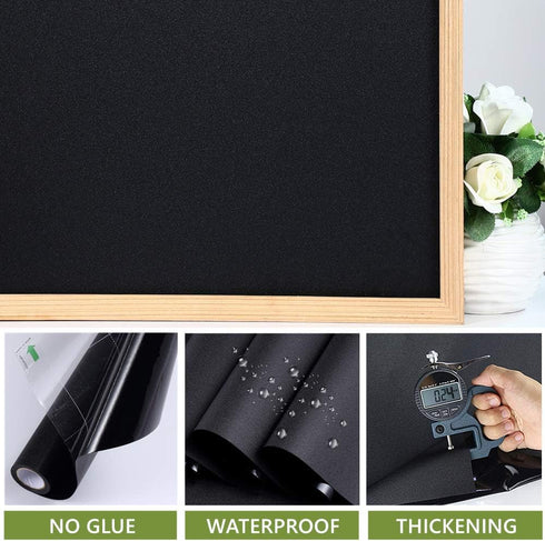 VELIMAX Static Cling Total Blackout Window Film Privacy Room Darkening Window Tint Black Window Cover 100% Light Blocking No Glue (29.5 x 78.7 inc...