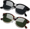 ANDWOOD Polarized Sunglasses for Men Women UV Protection Semi Rimless Sun glasses Classic Half Frame...