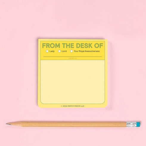 1-Count Knock Knock from The Desk of Sticky Note, 3 x 3-Inches, 100 Sheets Each...