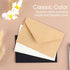 Gift Card Envelopes Black, 4"X2.75" Mini Envelopes, Kraft Small Envelopes For Weddings Cards, Rsvp Cards, Response Cards, Baby Showers, Thank You ...