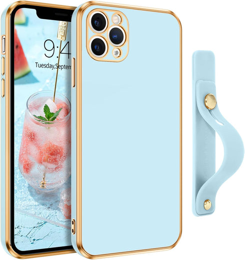 VENINGO iPhone 11 Pro Max Case,Phone Case for iPhone 11 Pro Max,Slim Fit Soft with Adjustable Wristband Kickstand Scratch Resistant Shockproof Pro...