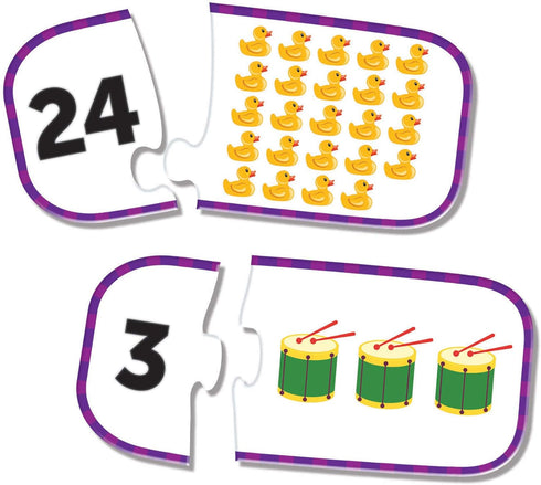 Learning Resources Counting Puzzle Cards, Kindergarten Readniness, Self Correcting Puzzles, Ages 4+Color, Multi...