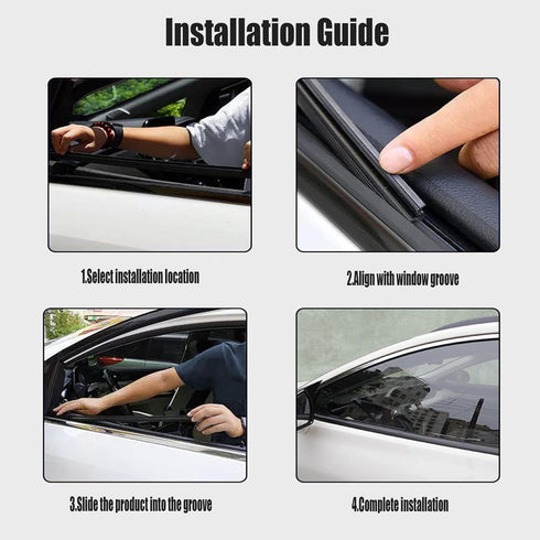 Side Window Wiper Premium All-Seasons Durable Stable And Quiet Rearview Mirror Windshield Wiper Universal Automotive Accessories (Sedan)...