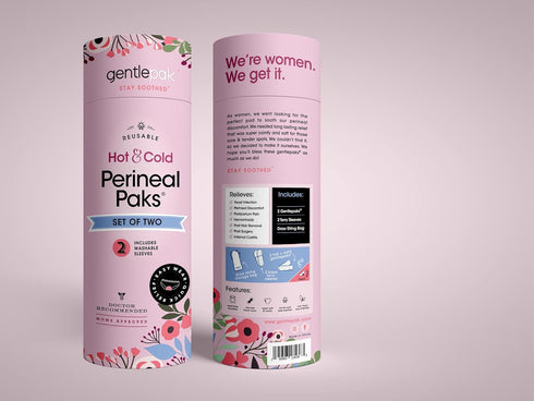 Gentlepak Reusable Perineal Ice & Heat Paks with Washable Sleeves for Postpartum, Pregnancy & Hemorrhoid Pain Relief, Multi Use Kids, Muscle, Vagi...