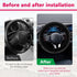 Fur Wool Sheepskin Car Steering Wheel Cover, 15 Inch Fluffy Anti-Slip Auto Steering Wheel Protector for Warm Winter, Universal Fuzzy Plush Vehicle...