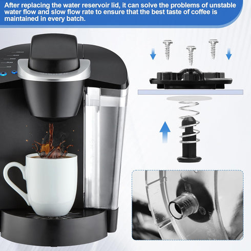 Coffee Maker Water Tank Replacement Plug, for K-eurig K-Classic Coffee Maker, 48oz Coffee Water Tank Bottom Drainage Parts...