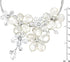 AeraVida Coin Cultured Freshwater Pearls-Crystal Floral Paradise Cluster Choker Necklace | Floral Choker Necklaces Women | Freshwater Cultured Pea...