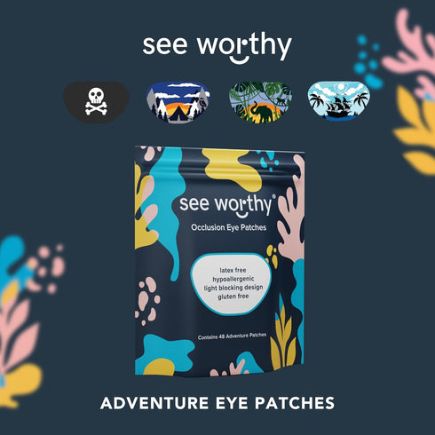 Adhesive Eyepatch for Kids & Adults - As Seen on Shark Tank - Kids Breathable, Comfortable Adventure Eyepatch for Lazy Eye - Amblyopia & Sensitive...