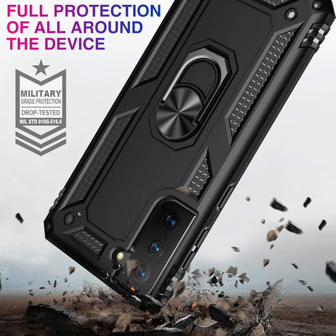 Case for Samsung Galaxy S21 5G Case Rugged Military Grade Heavy Duty Armor Shockproof Anti-Drop Galaxy S21 Phone Case Holder Kickstand Shell for S...
