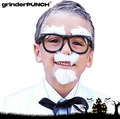 grinderPUNCH Kids Nerd Glasses Clear Lens Geek Costume Black Frame Children's (Age 3-10)...