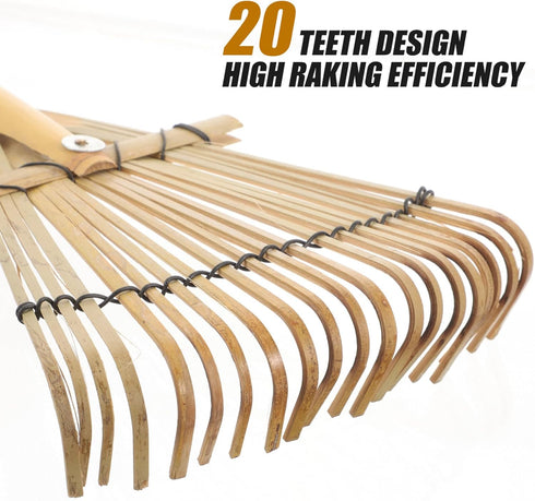 Yardwe Yard Leveling Rake Leaf Scoops Hand Rakes Short Handle Rake Planting Mini Gathering Leaf Tool Rakes for Gardening Lawn Tools Small Rake wit...