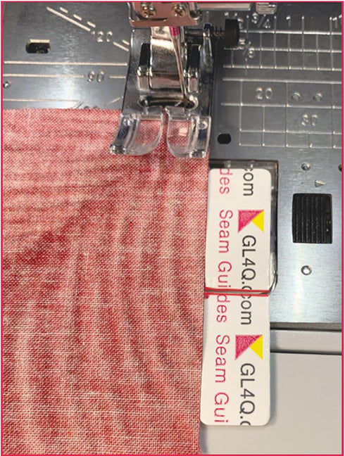 Guidelines4Quilting Super Easy Seam Guide Setter with 6 Reusable Adhesive Seam Guides - Easily Set a Scant 1/4-Inch Guide to Achieve Accuracy and ...