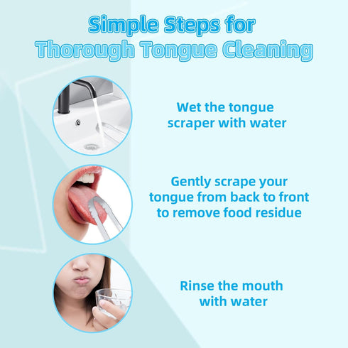 Tongue Scraper for Adults, Metal Tongue Scrapers with Green Silicon Handle for Oral Care, Professional Tongue Cleaner for Tongue Care, Reduce Bad ...
