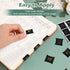48 pieces Monthly Tabs, Adhesive Month Tabs for Planner Black Monthly Calendar Stickers Monthly Tabs for Planners Journal Notebook Office School S...