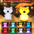WHA&DARREN Fox Squishy Night Light for Babies & Kids, Nursery Light, Animal Shaped, Silicone Material...