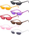 Zhanmai Retro Small Cat Eye Sunglasses Vintage Square Shade Women Cute Skinny Cat Eye Eyewear (7 Pairs)...