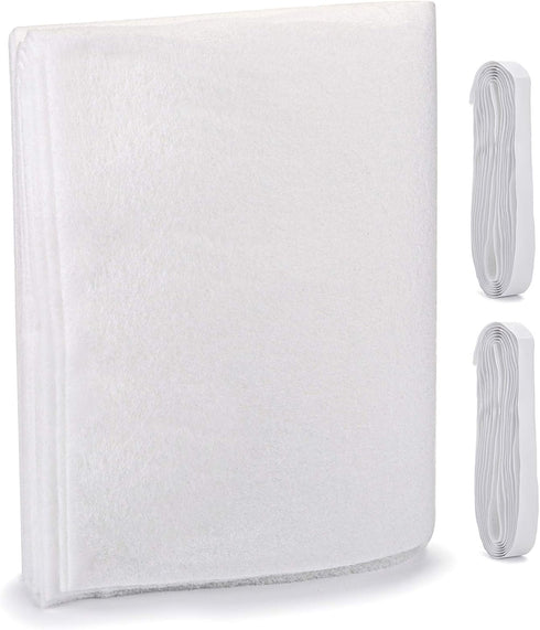 Fasmov 98 x 18 inches Complete Premium Vent Register Filters Kit, Electrostatic Media & 157" of Tape (30+ Filters per Roll)...
