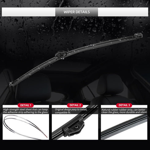 Replacement for BMW X1 F48 2016-2022 Rear Windshield Wiper Blade and Arm Assembly...
