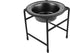 Platinum Pets Single Diner Feeder with Stainless Steel Cat/Puppy Bowl, .75 cup/6 oz, Silver Vein, X-Small...
