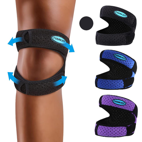Professional Patella Knee Brace Pro for Knee Pain/Meniscus Tear, Adjustable Compression Patellar Tendon Support Strap for Man and Women/Outdoor Ac...