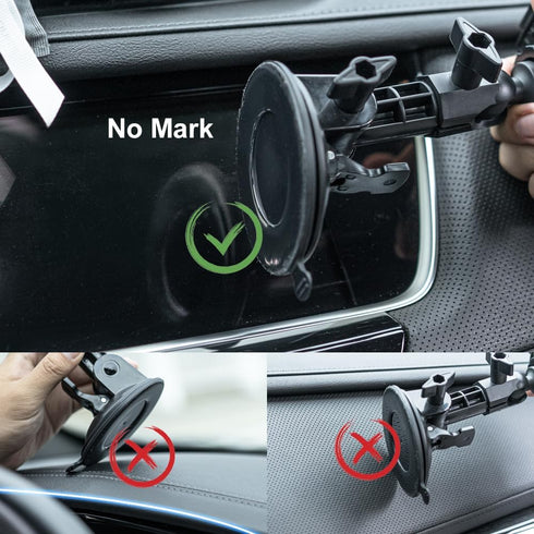 SOH Car Suction Cup Phone Holder Mount, Dashboard & Windshield Universal Car Mount for iPhone, Samsung, Google, Huawei, Nokia, Other Smartphones...