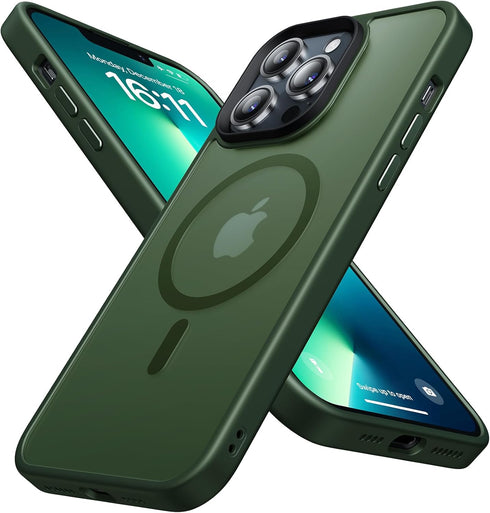 Strong Magnetic for iPhone 13 Pro Max Case,Compatible with MagSafe,Military-Grade Protection,Yellowing Resistant,Scratch-Resistant Back, Magnetic ...