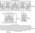 Aleks Melnyk No.328 Metal Stencil, Ancient Greek Fret and Roman Ornament, Meander, Palmette Motif, Border, Patterns, Small Stencil, 1 PC, Template...