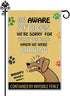 Be Aware Of Dogs Signs Dog Paws Cute Garden Flag, 12 x 18 Inch Double Sided Holiday Yard Outdoor Farmhouse Decoration Flag, Garden Flag with Dog, ...