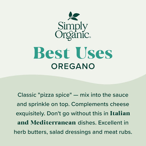 Simply Organic Oregano, .75 oz...