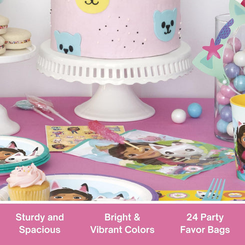 Unique Gabby Dollhouse Party Bags - 24 Pack, Gabbys Dollhouse Goodie Bags for Party Favors, Checklist - Gabby Dollhouse Party Decorations & Birthd...