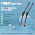 OEM Quality 26''+17'' Premium All-Season Auto Windshield Natural Rubber J-Hook Wiper Blades(Pack of 2)...