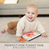 ZICOTO Soft Tummy Time Book with Large Stimulating Baby Safe Mirror - High Contrast Montessori Sensory Developmental Toy for Newborn/Infant 0-3 & ...