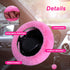 7PCS Set car Interior Aesthetic Accessories, Fluffy 15 inch Steering Wheel Cover, armrest pad, seat Belt Cover,Gear Shift Cover, Fit Girly car Acc...