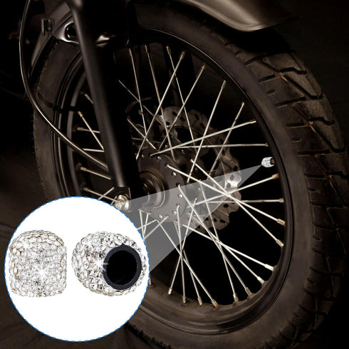 Bling Tire Valve Caps, 8 Pcs Bike Valve Caps, Valve Stem Caps, Car Tire Caps, Valve Caps for Car Tires, Air Caps for Tires, General Cars, Bicycles...