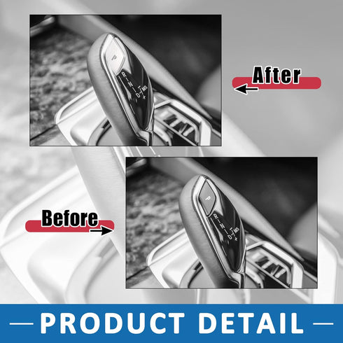 Gear Shift P Button Stickers Gear Shift Knob Lever Parking Button Cover Replacement for BMW X3 2018-2019 Silver Tone...