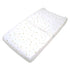 American Baby Company 2 Pack Printed 100% Cotton Knit Fitted Contoured Changing Table Pad Cover - Compatible with Mika Micky Bassinet, Sparkle Gol...