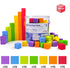 Foam Counting Blocks, 105 Pieces 1 Inch Soft Rainbow Math Counters Cubes, Math Manipulatives Preschool, Classroom Learning Supplies, Stacking Bloc...
