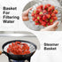 3-Piece Steamer Basket Set: Stainless Steel Adjustable Folding Veggie and Seafood Steamer, Expandable to Fit Various Pot Sizes: 5.5" to 8.3", 6.3"...