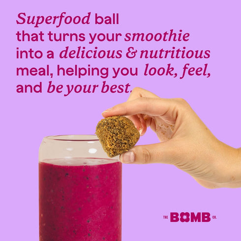 The Bomb Co. Blender Bomb, Get up & Goji, Superfood Smoothie Mix With Goji Berries, Hemp, Flax, Chia Seeds & Amino Acids, Gluten Free, High Fiber,...