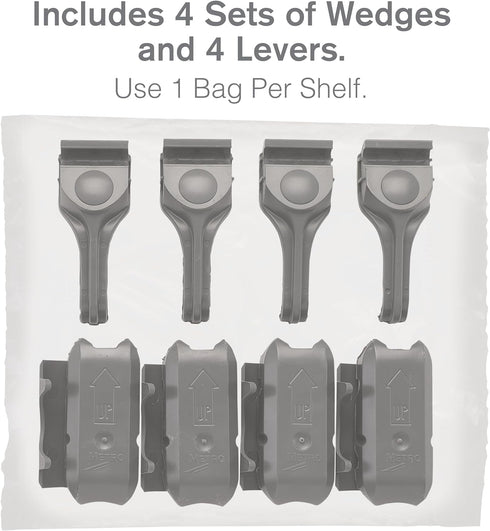 Metro SAKITA2 Replacement Levers/Wedges for Super Adjustable Super Erecta Wire Shelving, Pack of 4