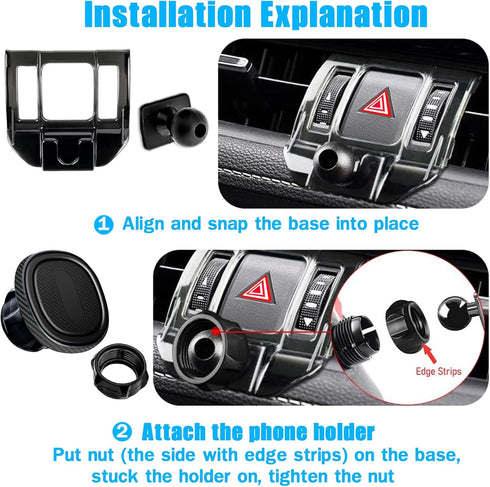 Car Phone Holder Stand Mount Only for (Toyota RAV4 2019-2024 Premium XLE, Adventure, TRD Off-Road, Limited, Hybrid XSE) Must with Adjustment Wheel...