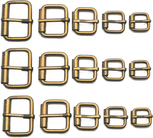 Assorted Multi-Purpose Metal Roller Buckles Belts Hardware Pin Buckle for Bags Leather Belt...
