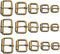 Assorted Multi-Purpose Metal Roller Buckles Belts Hardware Pin Buckle for Bags Leather Belt...
