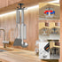 2pcs Under Cabinet Hooks Rotating Kitchen Utensil Holder 304 Stainless Steel Adhesive Utensil Hanging Rack for Kitchen Utensils/Tools/Towel/Knife(...