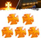 Partsam 5Pcs 2 inch Cross Amber 12 LED Side Marker Clearance Lights with 2 Bullet Plugs IP67 Waterproof for 12V-24V Trailer Truck RV Camper Surfac...